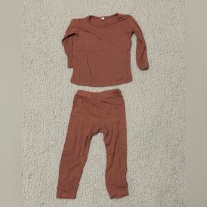 Kids Pajamas Set in Brown